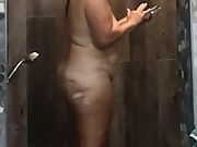 Spying on wife taking a douche