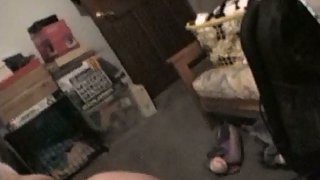 Quick wank in dressing gown manmeat lubed up for sex on floor