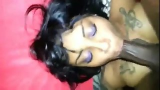 Black girls know how to inhale fuckpole