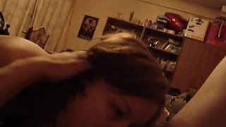 Homemade blowjob flick fucking her mouth while while sucks